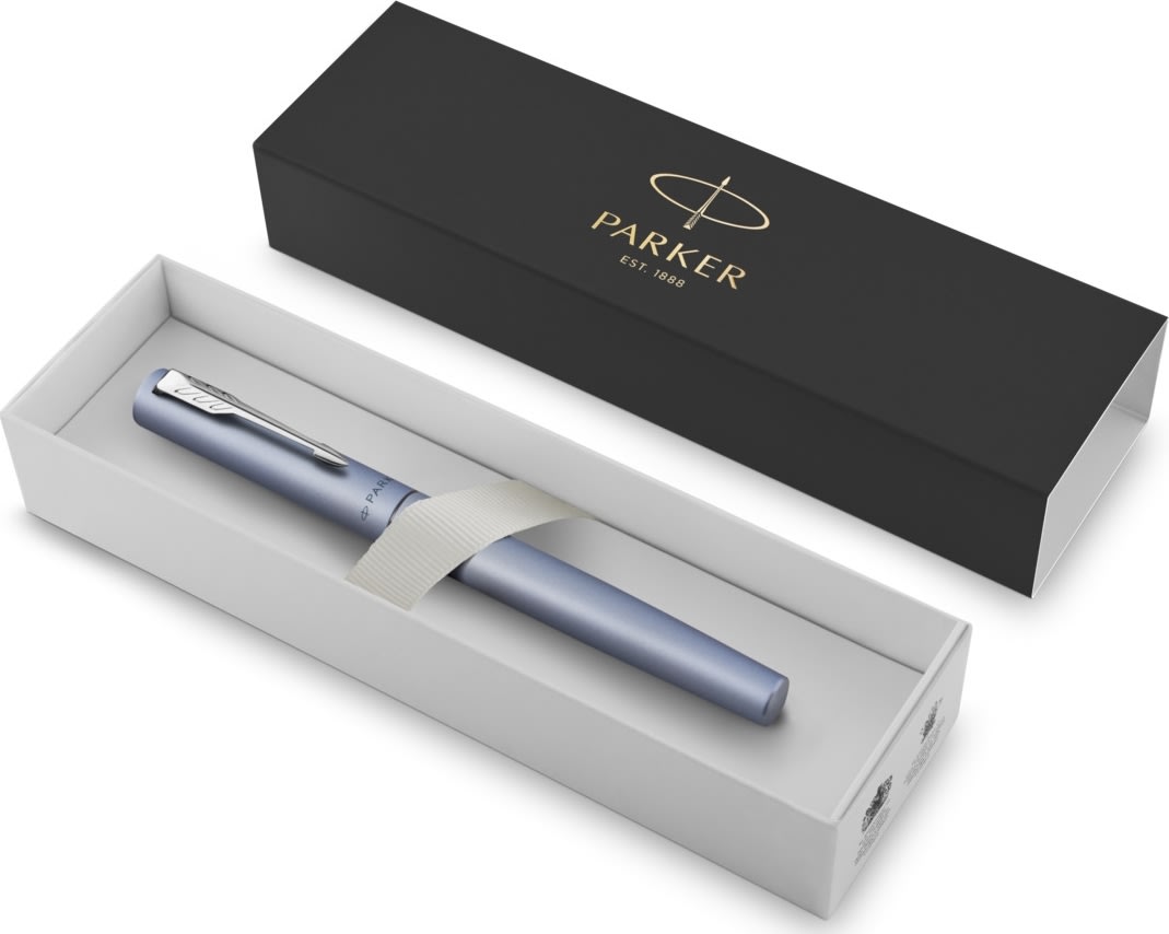 Parker Vector XL Metallic Silver-Blue Reservoar, M