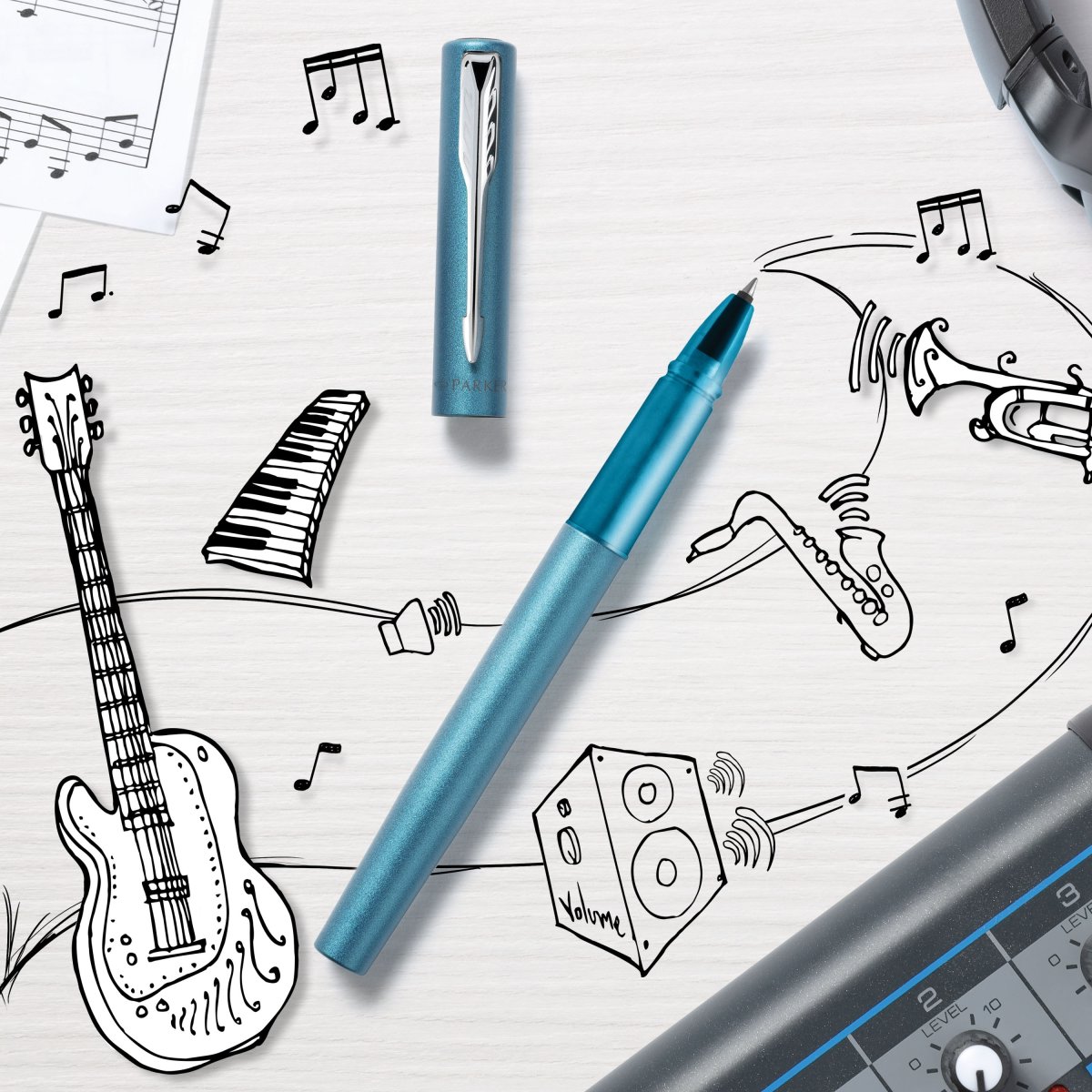 Parker Vector XL Metallic Teal kulspetspenna | F