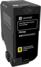 Lexmark CS725 lasertoner | Gul | 12 000 sidor