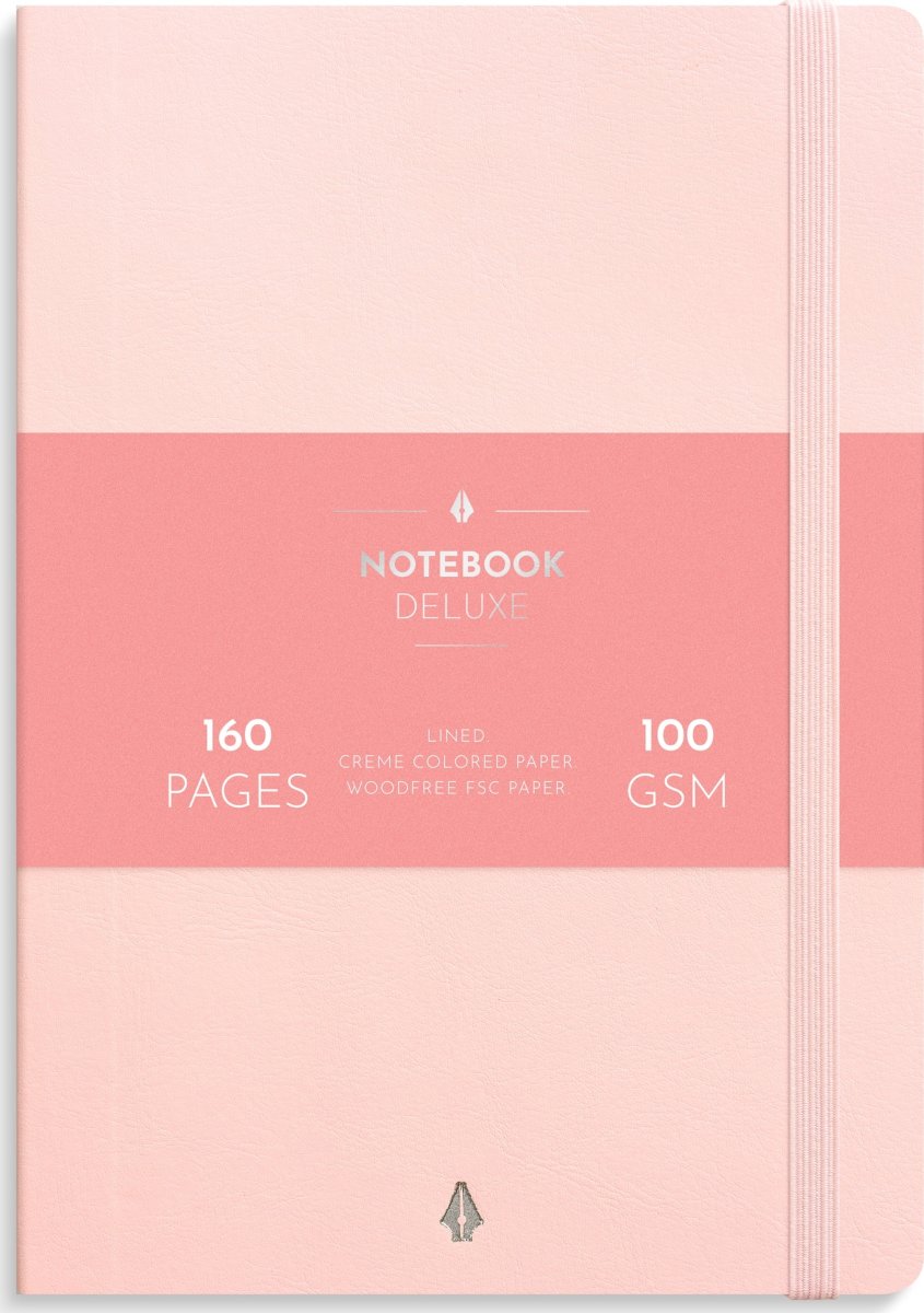 Burde Deluxe anteckningsbok | A5 | Linjerad | Pink