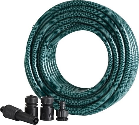 Grouw trädgårdsslang med kopplingssats, 1/2''