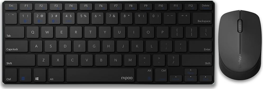 RAPOO 9000M Multi-Mode trådlöst tangentbordsset