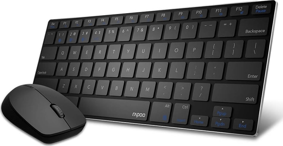 RAPOO 9000M Multi-Mode trådlöst tangentbordsset