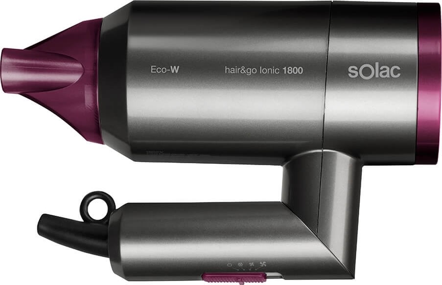 Solac Hair&Go Ionic 1800 hopfällbar hårtork