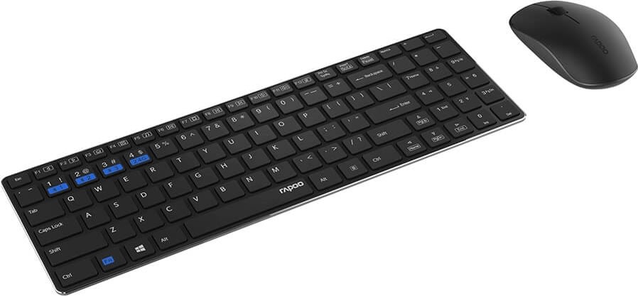 RAPOO 9300M Multi-Mode trådlöst tangentbordsset