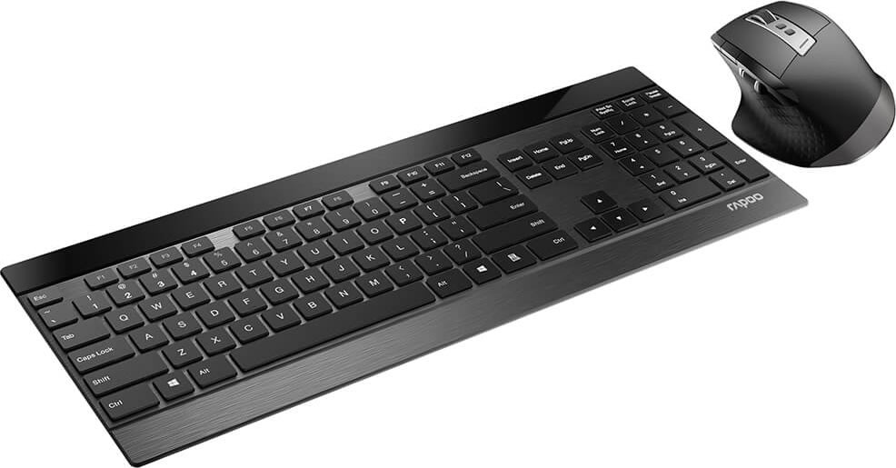 RAPOO 9900M Multi-Mode trådlöst tangentbordsset