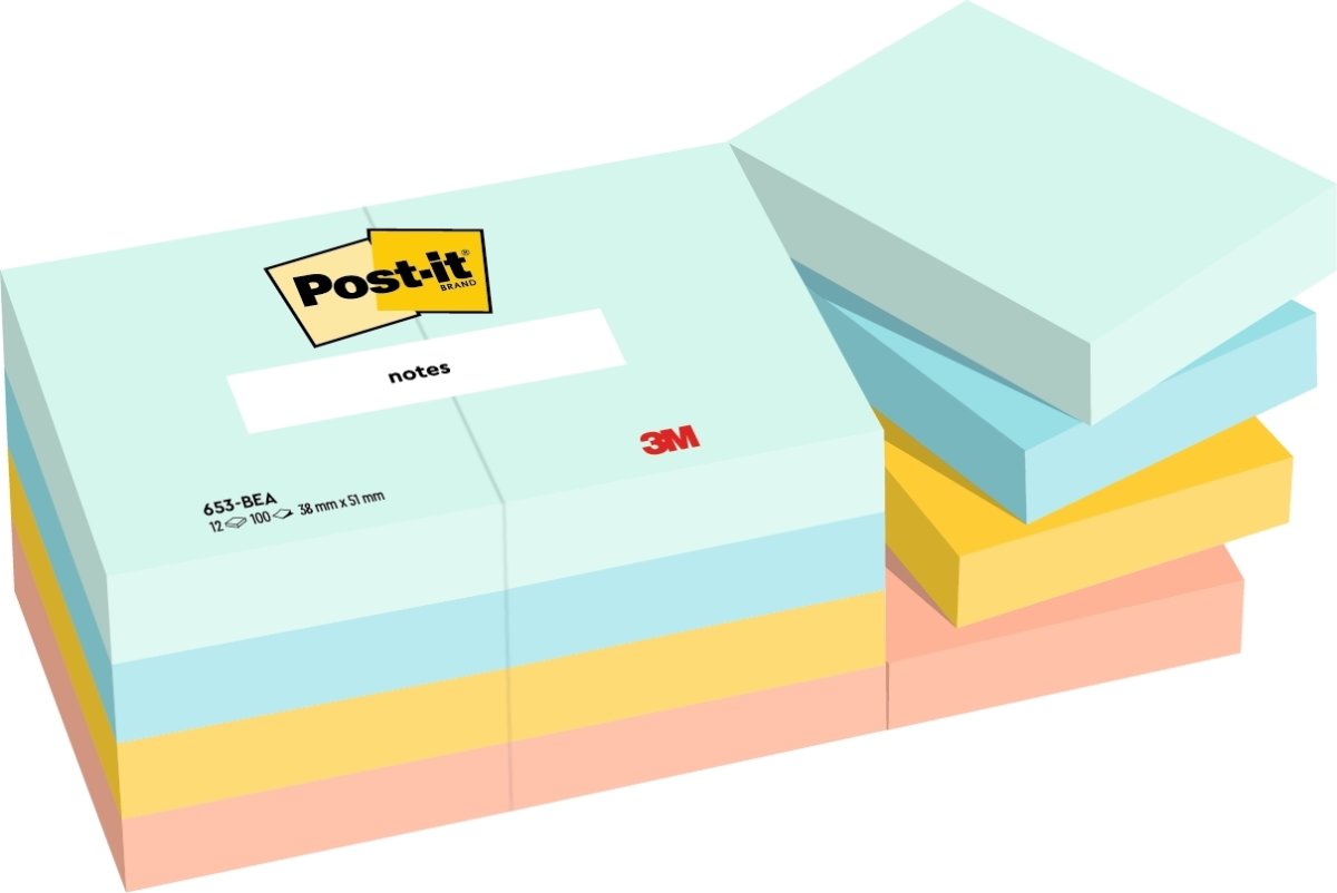 Post-it Super Sticky Notes | Beachside | 38x51 mm