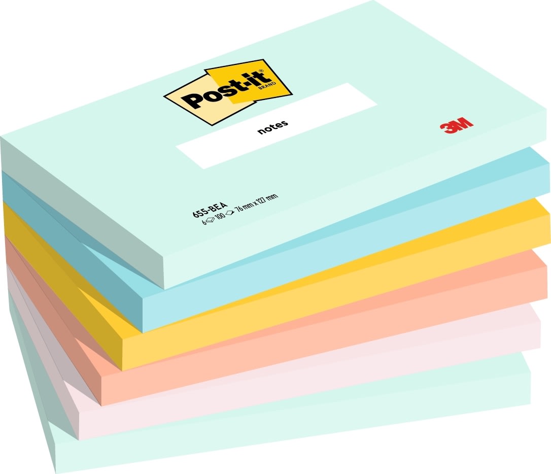 Post-it Super Sticky Notes | Beachside | 76x127 mm