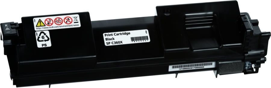 Richo C360X Lasertoner, svart, 10.000s