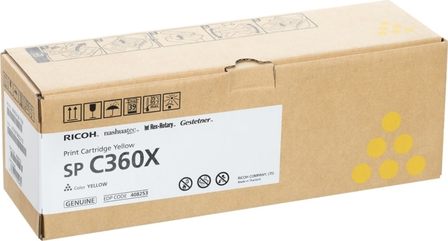Richo C360X Lasertoner, gul, 9.000s