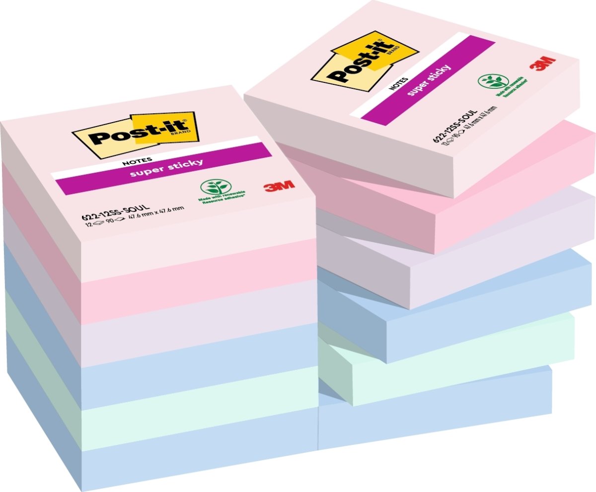 Post-it Super Sticky Notes | Soulful | 47x47 mm