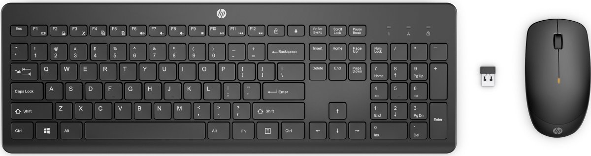 HP 230 trådlöst tangentbord och mus | Svart
