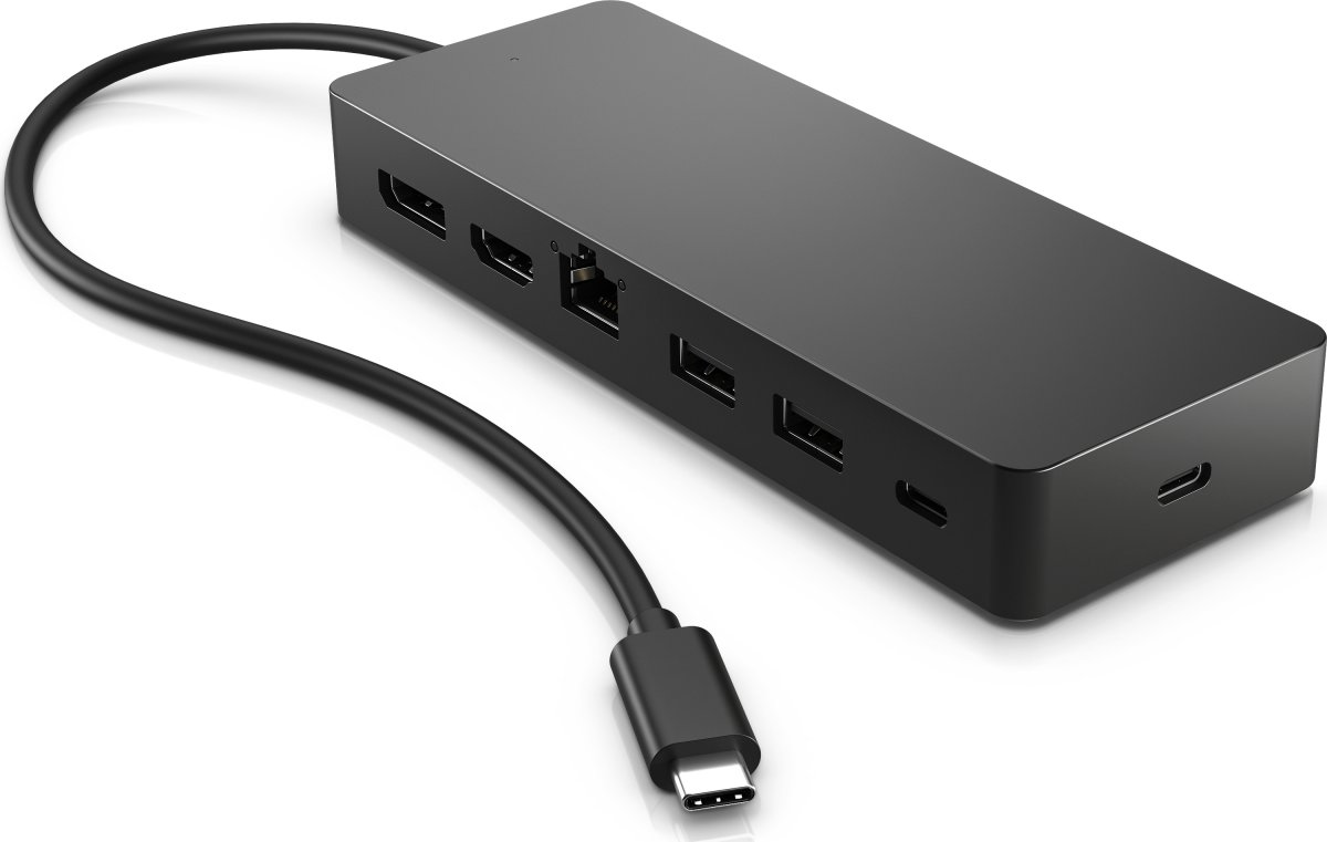 HP Universal USB-C-hubb | multiportar | svart