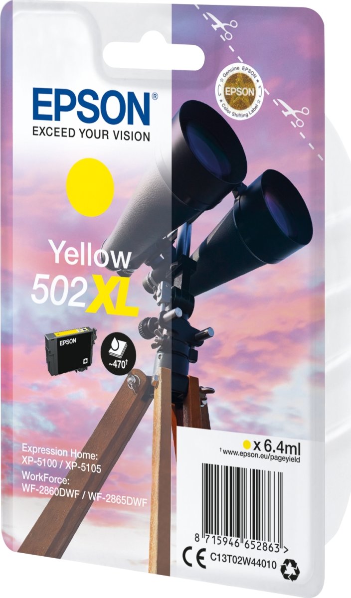 Epson 502XL bläckpatron | gul