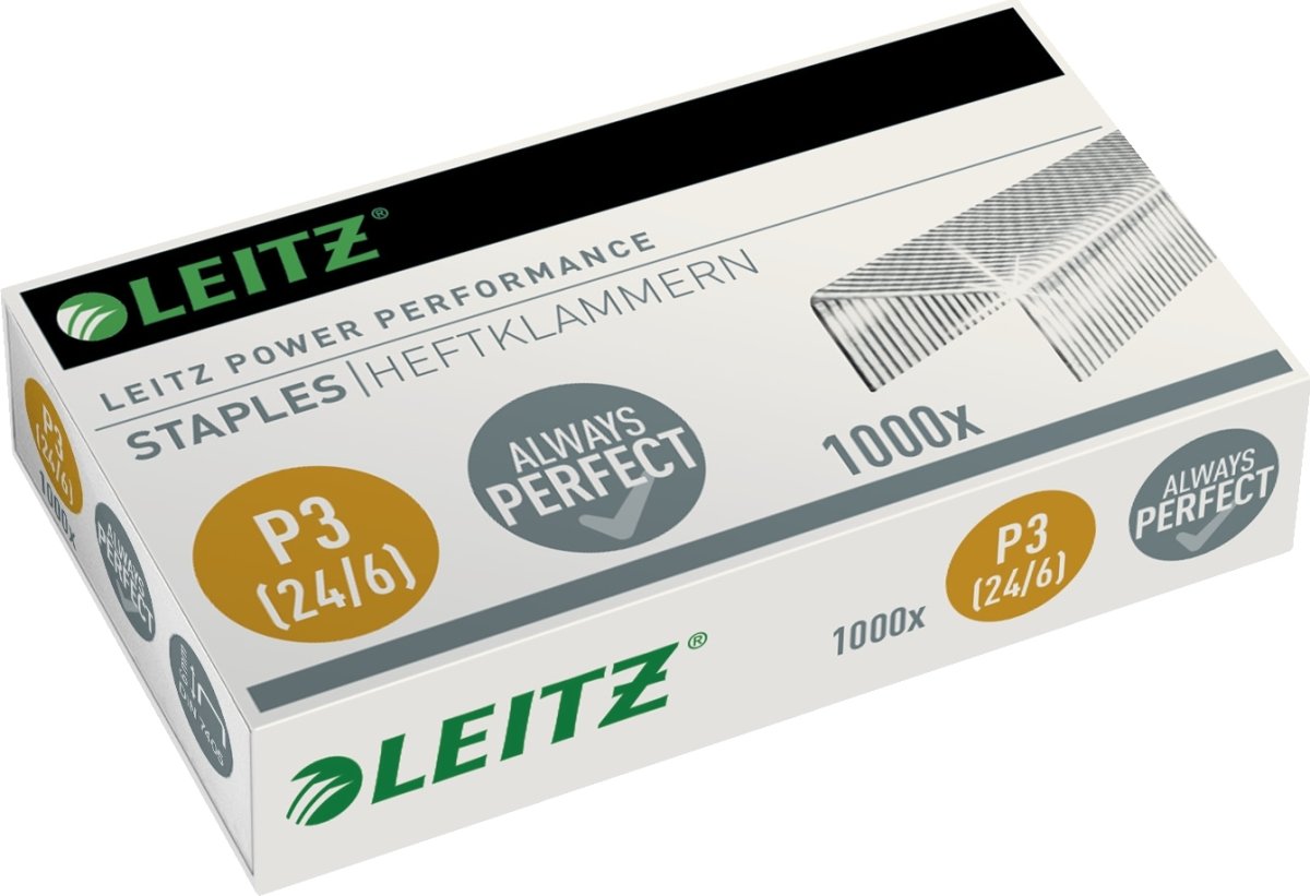 Leitz Power Performance P3 häftklamrar, 1000 st.