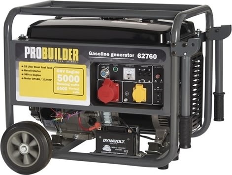 Probuilder Generator med 4-taktsmotor, 5500w