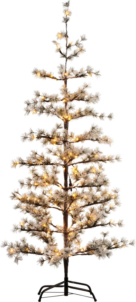 Alfi julgran med fot, 150 LED, H180 cm, vit