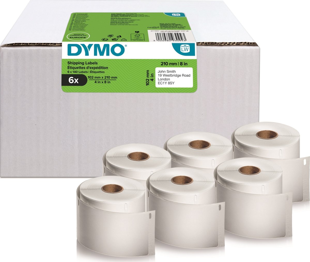 Dymo LabelWriter DHL fraktetiketter, 102x210mm