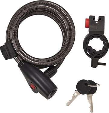 Rawlink spirallås, 8x1500 mm, svart