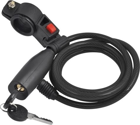 Rawlink spirallås, 8x1500 mm, svart