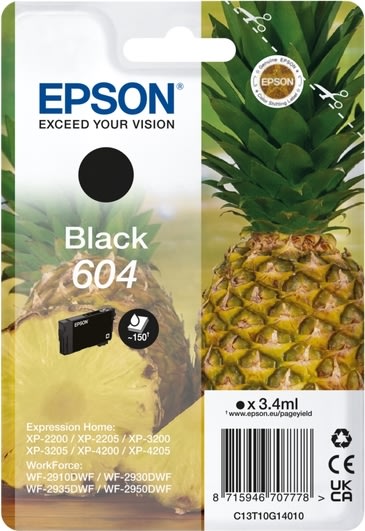 Epson T604 bläckpatron, svart