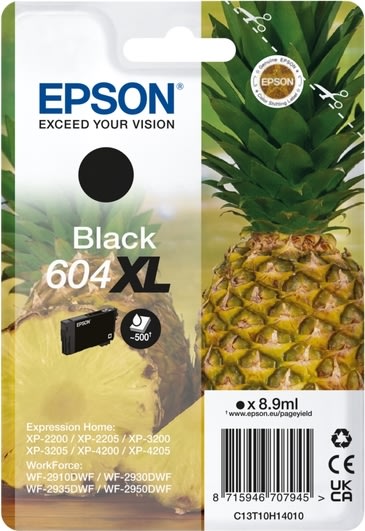 Epson T604XL bläckpatron, svart