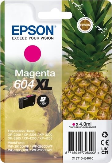 Epson T604XL bläckpatron, magenta