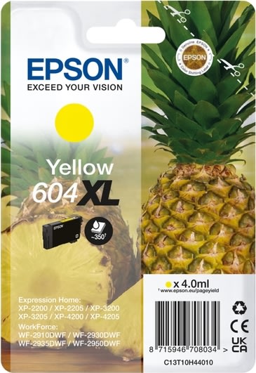 Epson T604XL bläckpatron, gul