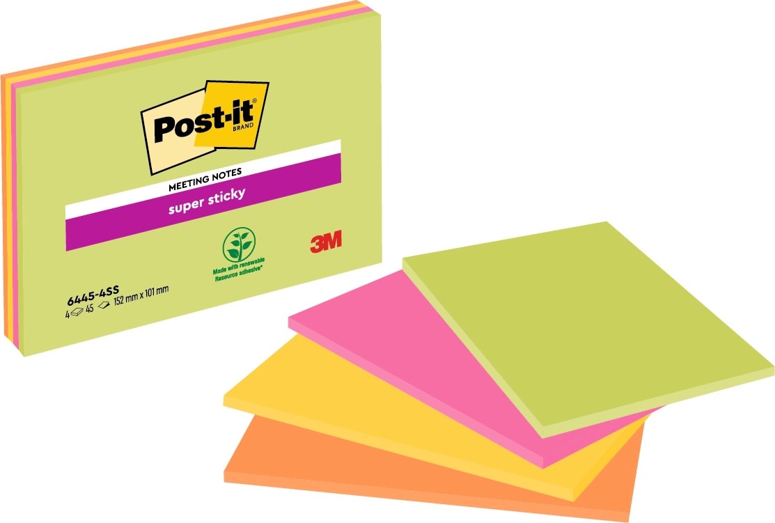 Post-it Super Sticky Notes, 149x98 mm