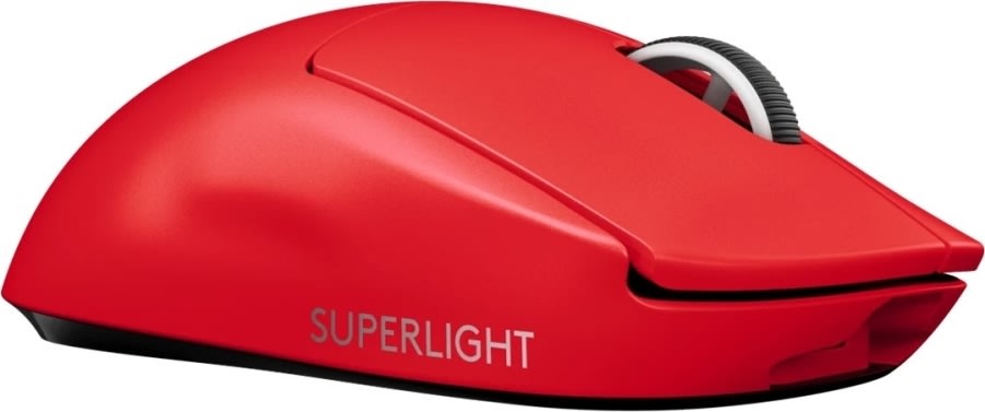 Logitech PRO X SUPERLIGHT trådlös gamingmus | röd
