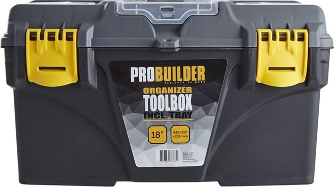 Probuilder verktygslåda m/organisator, 18"