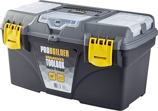 Probuilder verktygslåda m/organisator, 18"