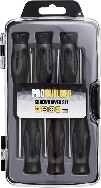 Probuilder skruvmejsel minisats, 6 delar