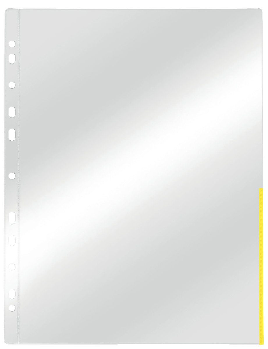 Esselte Signalficka, A4, topp+höger, Gul,100 st
