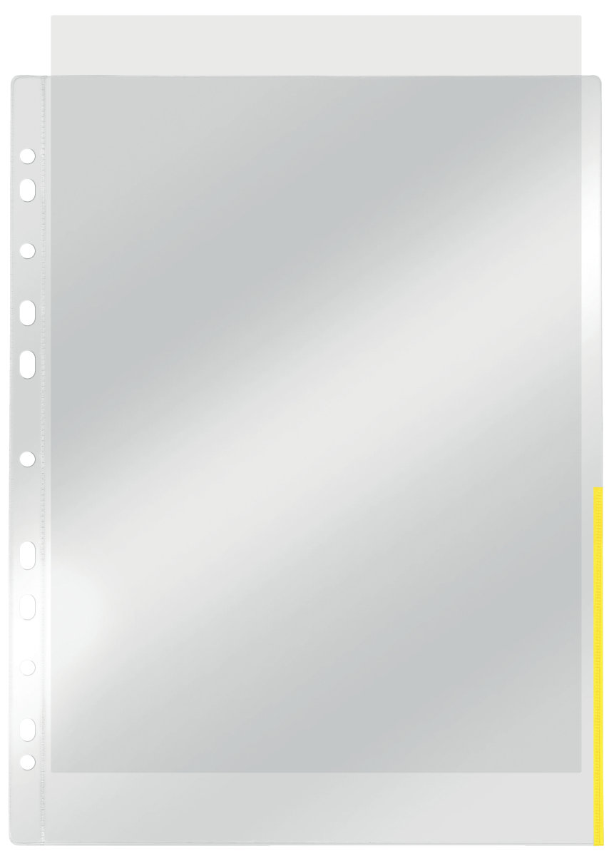 Esselte Signalficka, A4, topp+höger, Gul,100 st