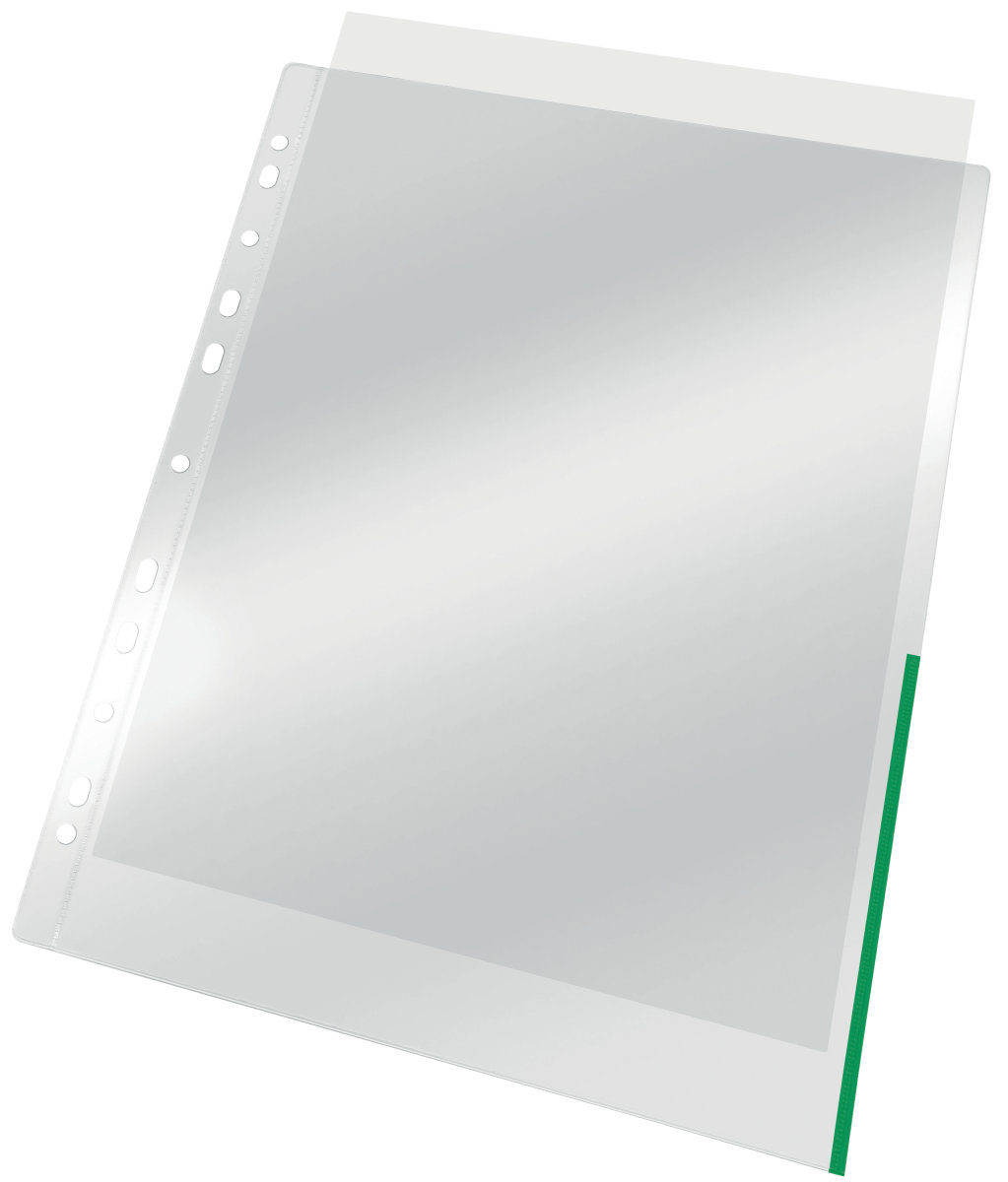 Esselte Signalficka, A4, topp+höger, Grön, 100 st