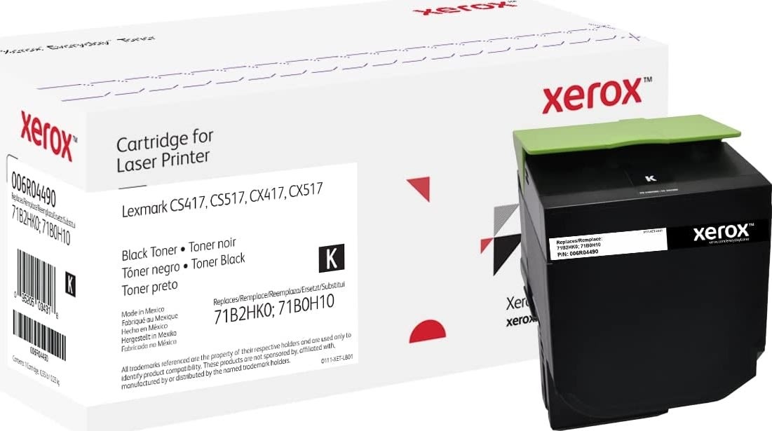 Xerox Everyday lasertoner Lexmark 71B2HK0, svart