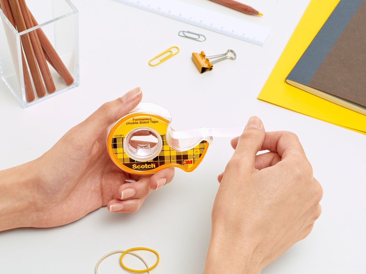 Scotch tejp, dubbelhäftande 12 mm x 6,3 m