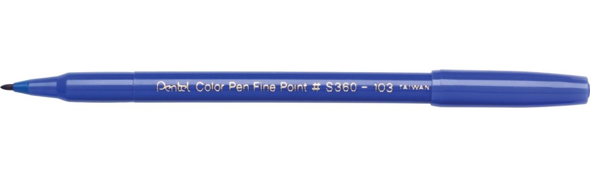 Pentel S360 Fiberpenna Blå