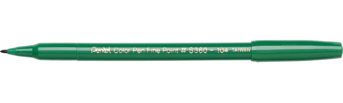 Pentel S360 Fiberpenna Grön