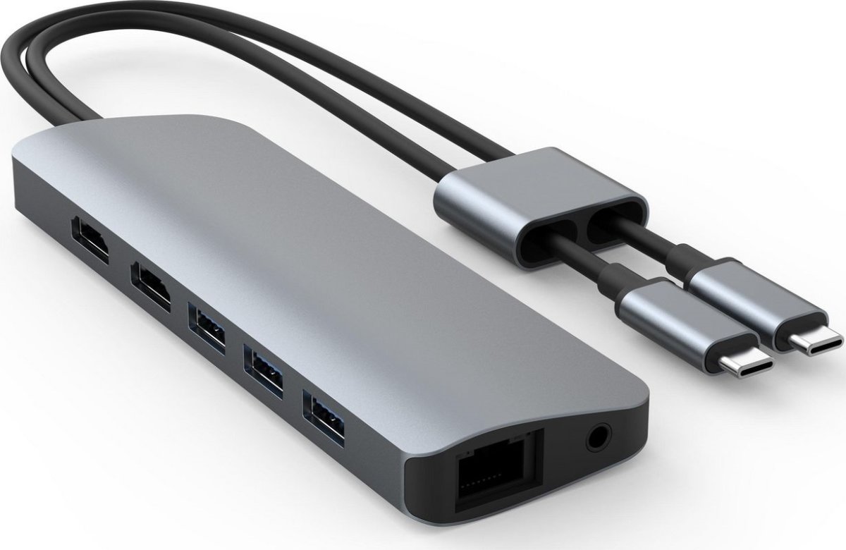 Hyper Viper 10-i-2 USB-C Hub | Grå