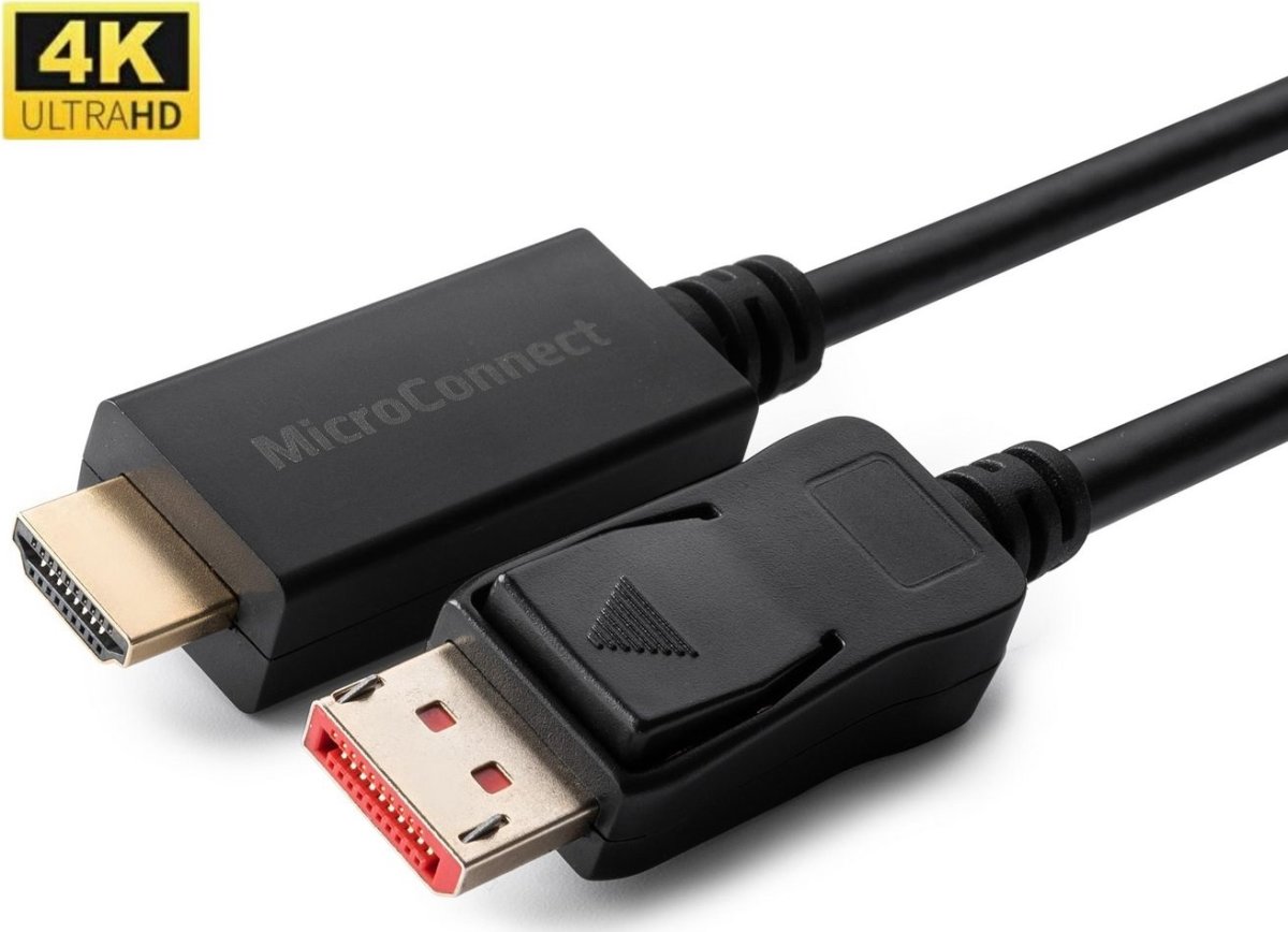 MicroConnect 4K DisplayPort 1.4 HDMI-kabel | 0,5 m