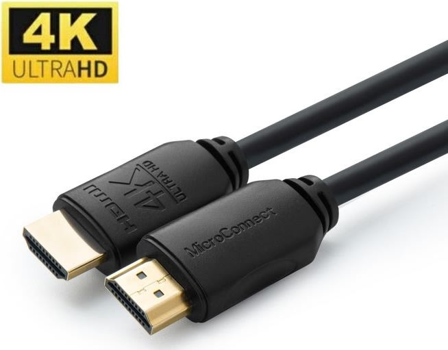MicroConnect 4K HDMI kabel | 10 m | Svart
