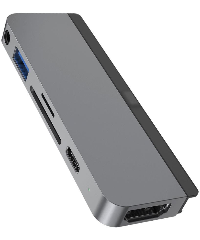 Hyper 6-i-1 USB-C Hub för iPad | Grå