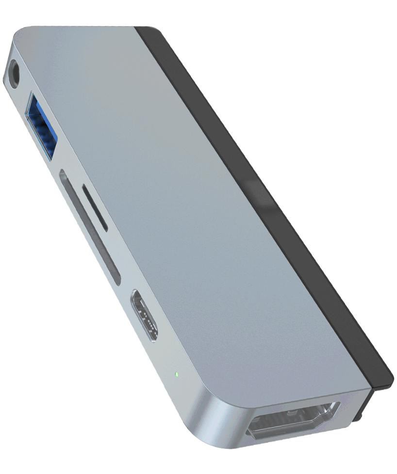 Hyper 6-i-1 USB-C Hub för iPad | Silver