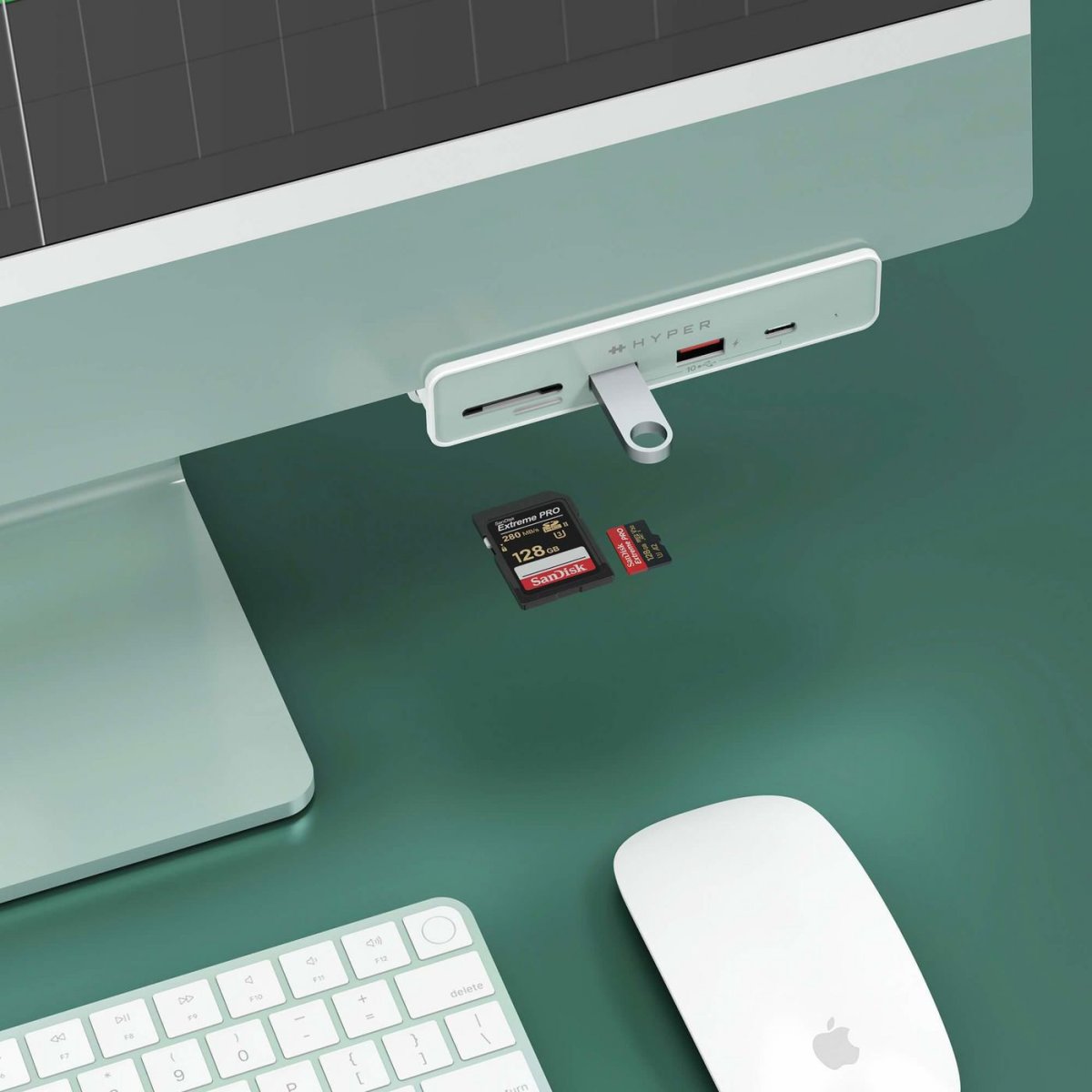 Hyper 6-i-1 USB-C Hub för iMac