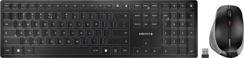 Cherry DW 9500 trådlöst tangentbord och mus