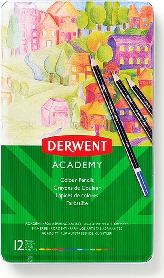 Derwent Academy Färgblyertspennor | 12 färger