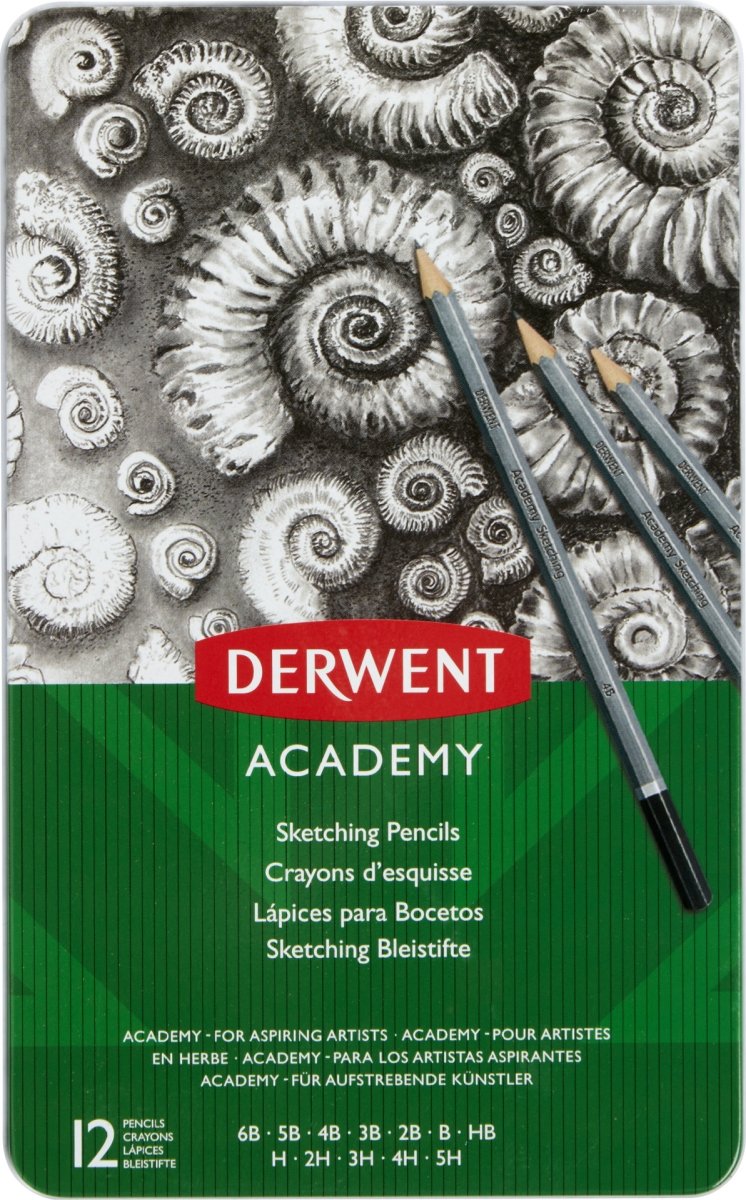 Derwent Academy Skisspennor | 6B-5H | 12 st.