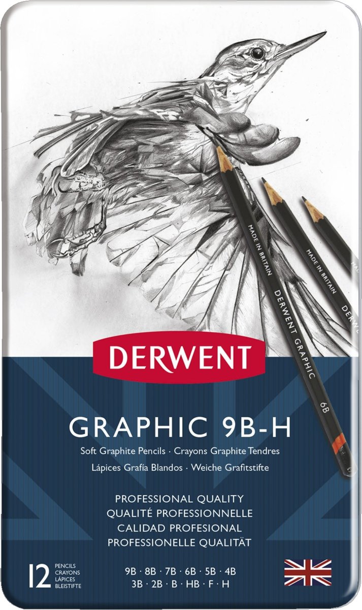 Derwent Graphic Grafitpennor | 9B-H | 12 st.